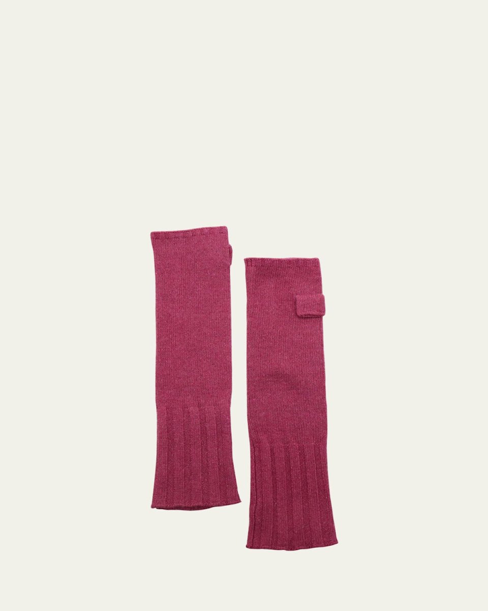 Long Cashmere Fingerless Gloves
